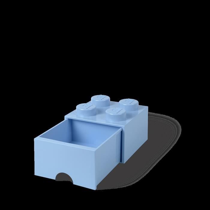 Lego - Brique Bleue De Rangement Empilable 4 Plots Avec Tiroir à