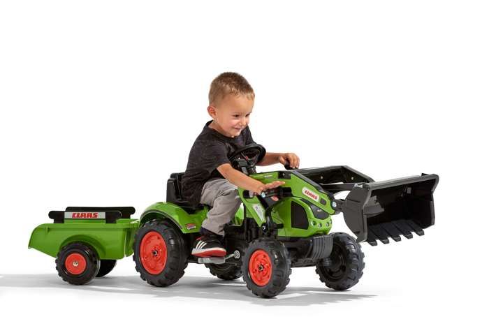 Tracteur enfant New Holland avec remorque 2 à 5 ans - Falk