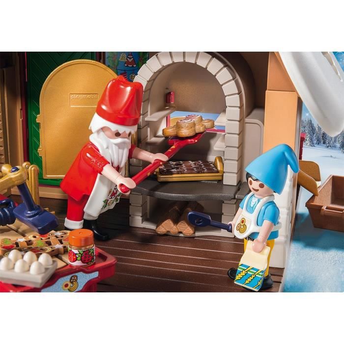 PLAYMOBIL 9493 - Christmas - Atelier de biscuit du Père Noël avec moules