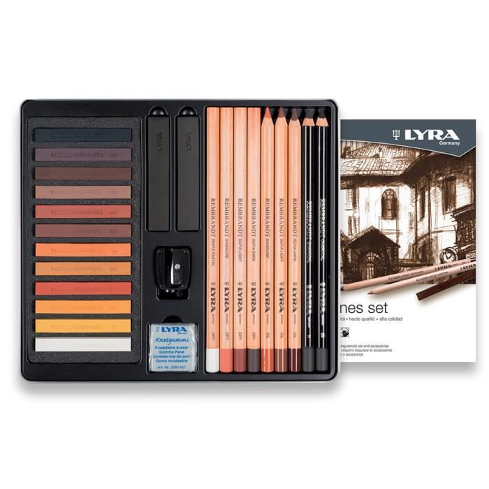 Crayons de couleur Lyra graduate 36 pièces-boîte métal