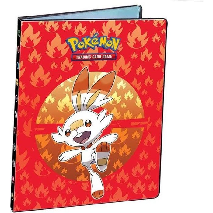 Cahier range cartes Epée et Bouclier 4 Pokémon pour 80 cartes