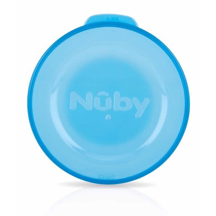 Gobelet push Cup à paille souple - 540 ml - bleu- 3 ans + - detail - Nuby™