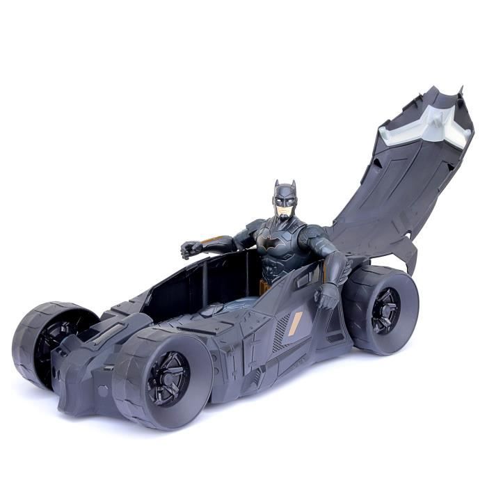 Figurine Batman 30cm avec sa Batmobile - BATMAN - Pack Batman + Batmobile -  Mixte - Noir