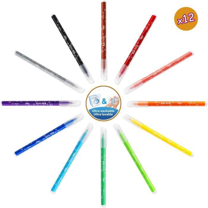 BIC Kids Mallette de Coloriage - 24 Crayons de Couleurs/24 Feutres