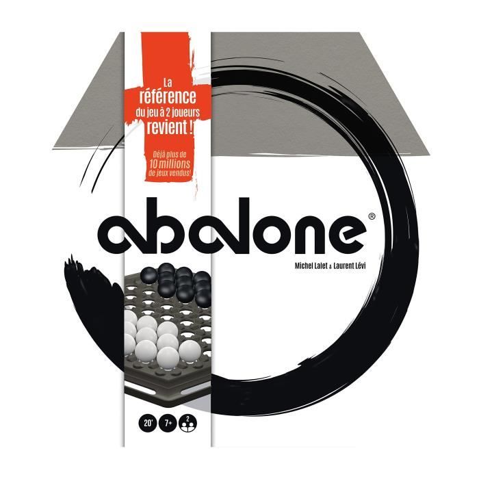 Asmodee- Abalone Ormeau, Jeu de société pour Deux, édition Italienn
