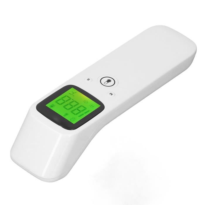 SURENHAP thermomètre pour bébé Thermomètre frontal blanc avec grand écran,  fonction de mémoire, thermomètre infrarouge deco lit