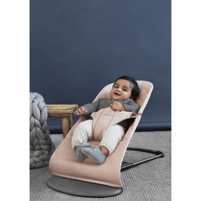 Babybjorn - Transat Bliss Rose poudré en coton, Matelassage