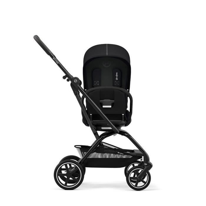 Cybex Poussette 3 en 1 Talos S Deep Black + Housse de pluie + Siège d'auto  Cybex