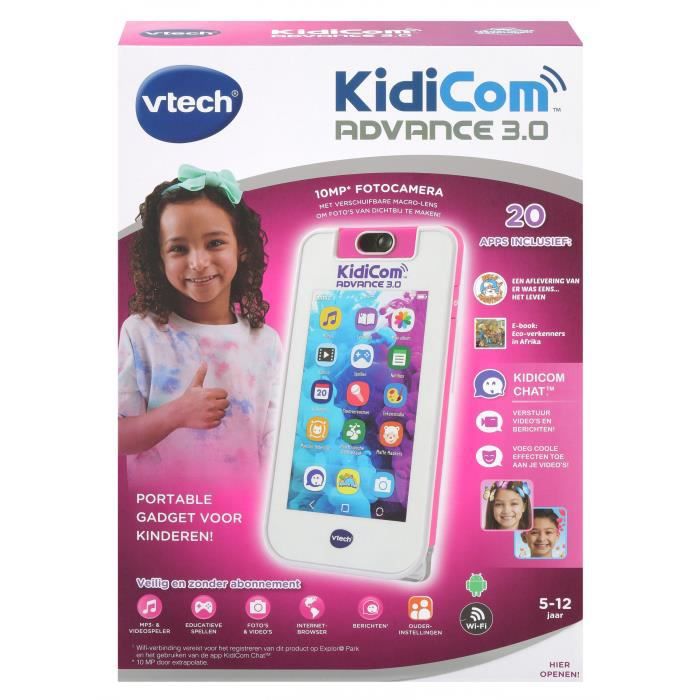 VTech téléphone pour enfants KidiCom Advance 3.0 junior 17 cm bleu -  Cdiscount Jeux - Jouets