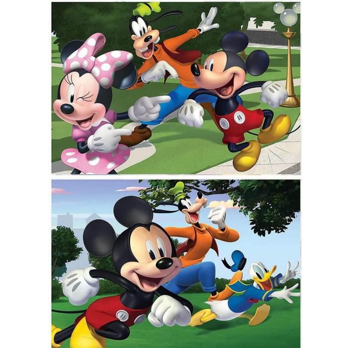 Puzzle Progressif Mickey - EDUCA - Malette de 4 puzzles (12-16-20-25 pièces)