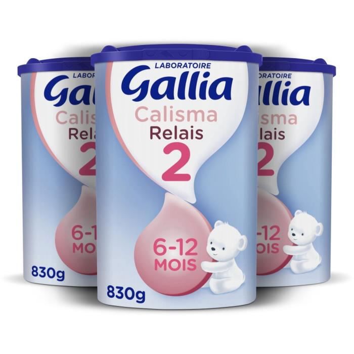 Pack de 6 Gallia Calisma 2eme âge - 830g - Lait infantile