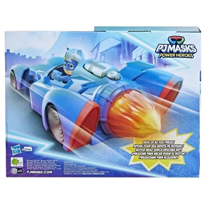 Pyjamasques, Voiture lumineuse avec figurine articulée Yoyo, jouet  préscolaire pour enfants à partir de 3 ans 