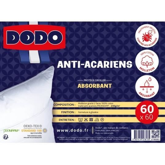 Dodo - Lot de 2 protège oreillers DODO absorbant - 65x65cm - ULTRA
