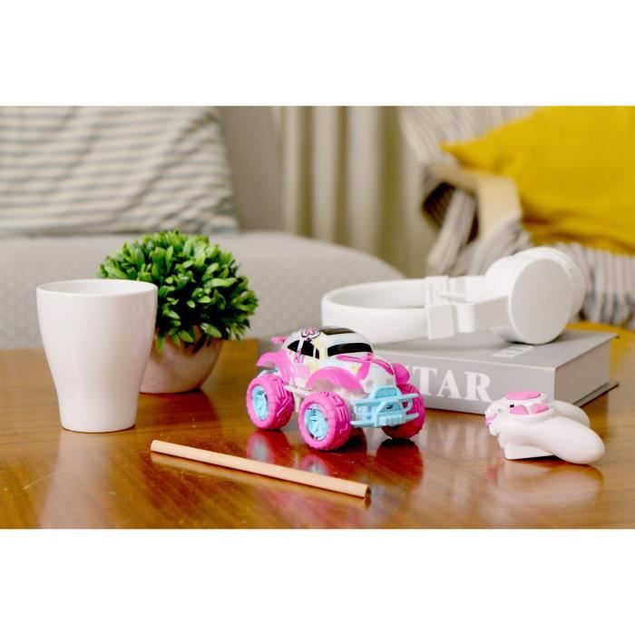 EXOST MINI PIXIE - Voiture télécommandée Buggy - Tout terrain - Coloris  rose - Format mini 14 cm - Des 5 ans