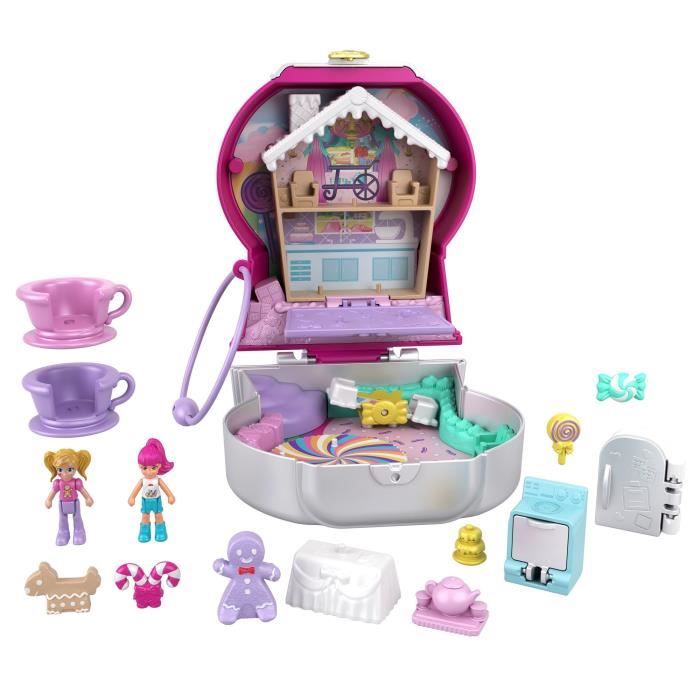 VALISE SURPRISE POLLY POCKET - POLLY POCKET - HKV43 - MINI POUPEE POLLY  POCKET COFFRET COMPACT - Polly Pocket