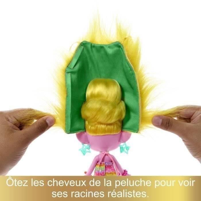 Trolls 3, Poupée Poppy Cheveux Paillettes, Avec plus de 15 accessoires,  Jouet Enfant, A Partir De 3 Ans, HNF25