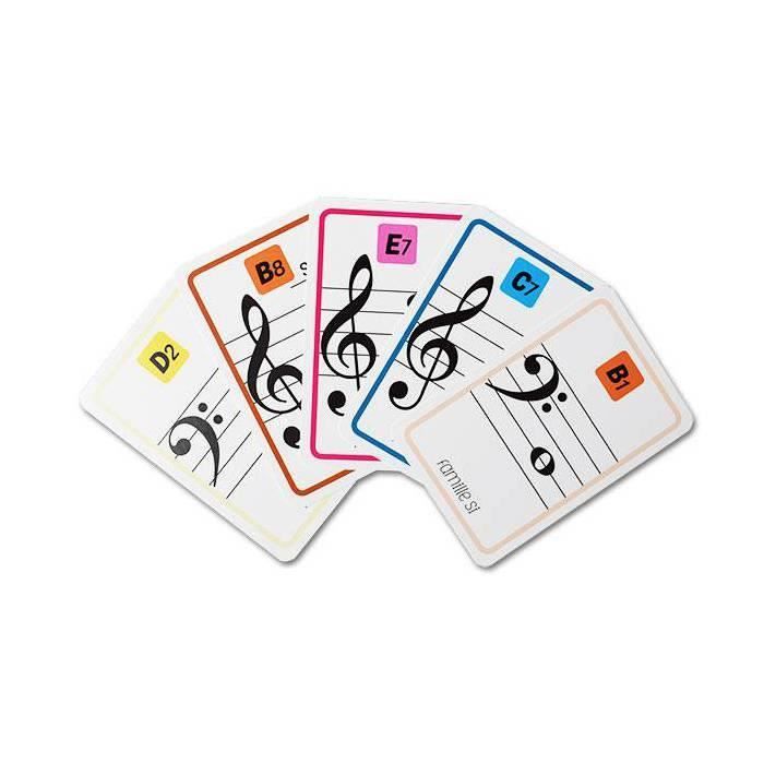 Cartatoto Musique - jeu de 110 cartes cartonnées plastifiées