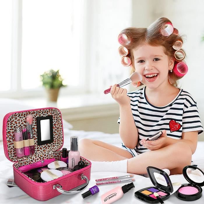 Jouet Maquillage Enfant - SDLOGAL - Malette de 21PCS - Rouge - Accessoires  multiples avec sac de rangement