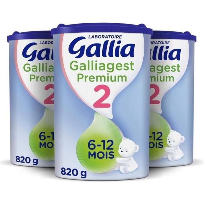 2 Boites de Lait bébé Gallia Calisma Croissance ou Junior - 900g –