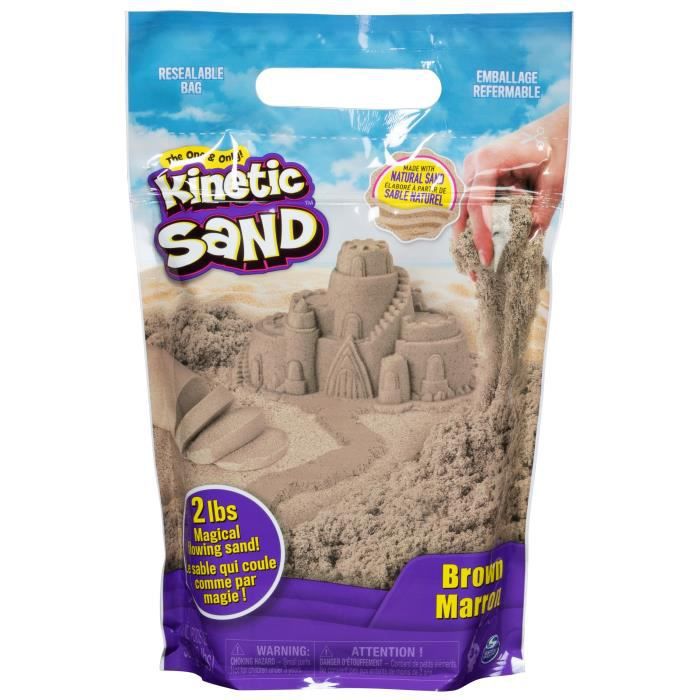 Kinetic Sand - Recharge de Sable Naturel - 907g - Pour Enfants dès 3 ans -  SPIN MASTER