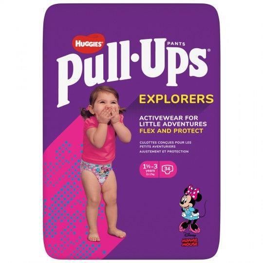 HUGGIES PULL-UPS Couches bébé fille - Taille 5 - 1 à 3 ans - 12 à