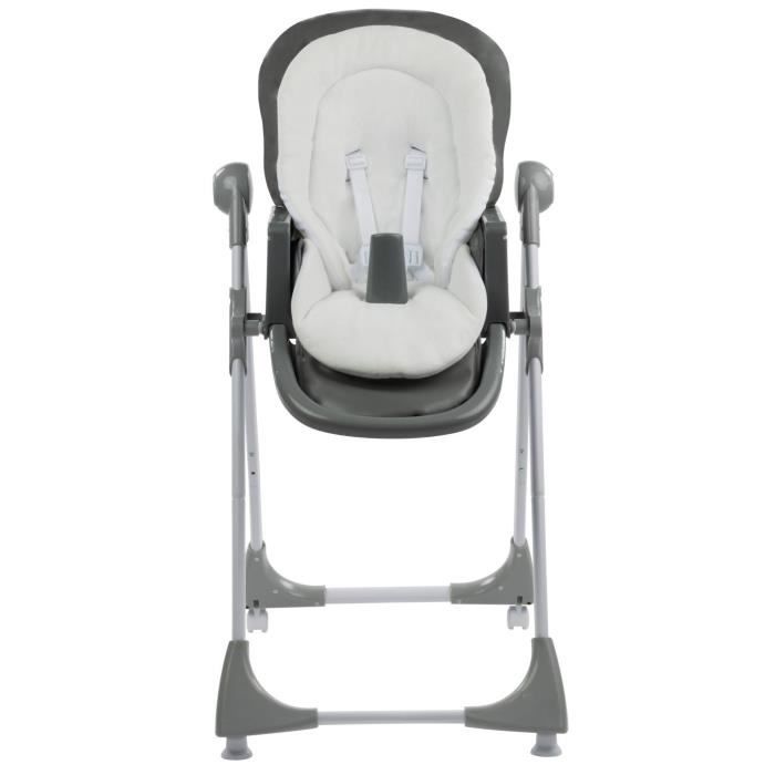 BEBECONFORT Chaise haute bébé Kiwi 3 en 1, évolutive, De la naissance à 3  ans (15kg), Gray Mist
