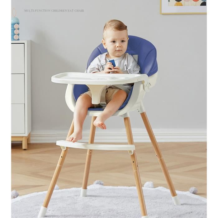 Chaise haute évolutive pliable et réglable pour bébé et enfant