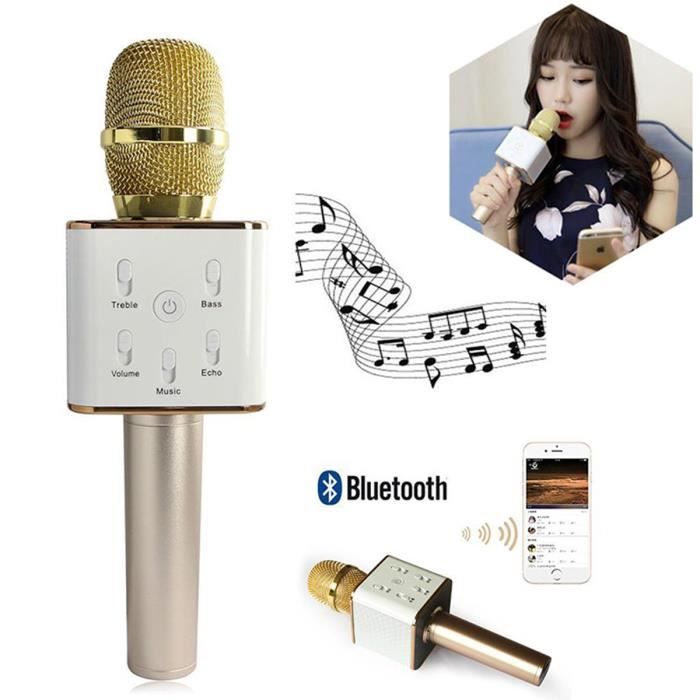 Microphone Karaoké Q7 Bluetooth Sans Fil
