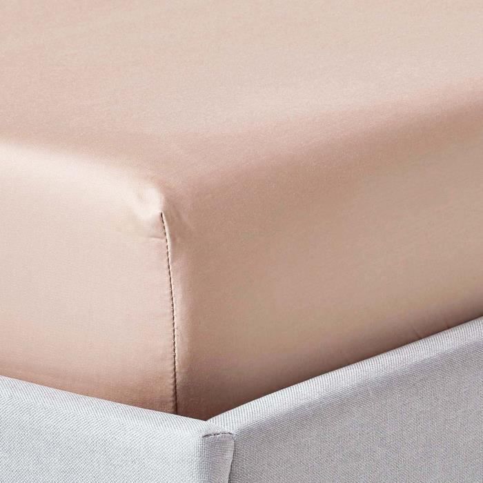 Drap-housse Matelas Épais Coton Égyptien Bio 400 Fils Marron