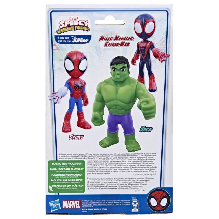 Figurine géante Hulk de 22,5 cm - Marvel Spidey et ses Amis Extraordinaires  - HASBRO
