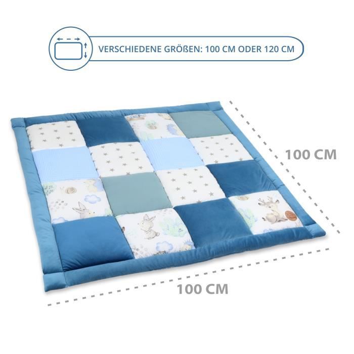 tapis d'éveil patchwork Montessori 120cm