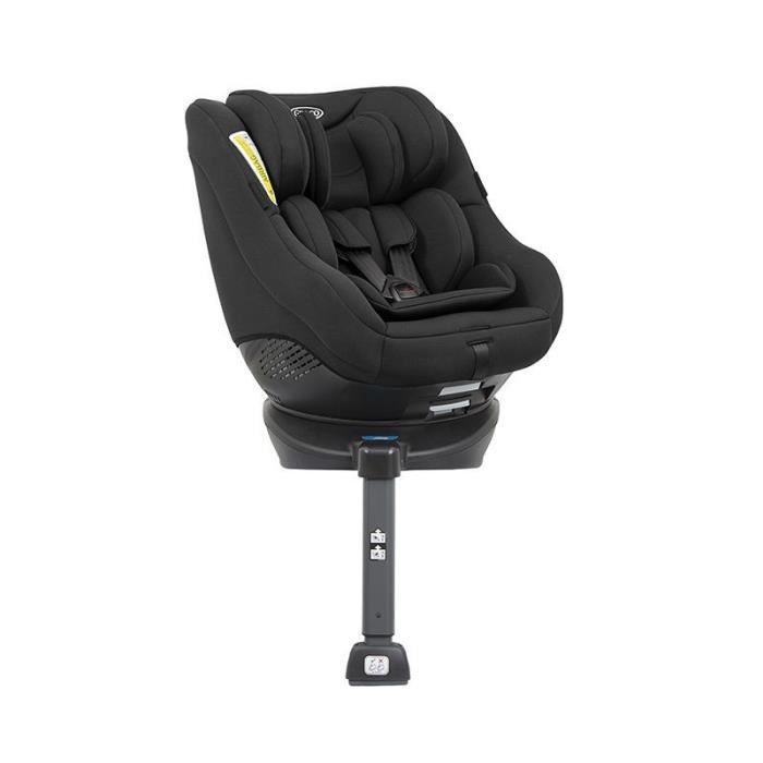 Sièges auto nacelles et coques Nania Rehausseur isofix START I FIX 106-140  cm R129 –de 5 à 10 ans– Têtière réglable – Base inclinable – Noir -  Fabrication française