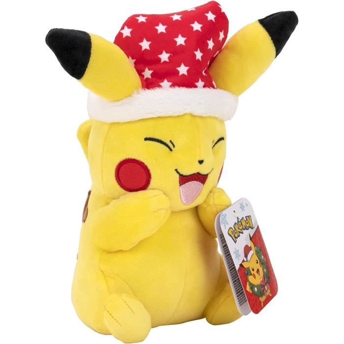 Peluche Pokemon - Edition Noël - Pikachu (20 cm)