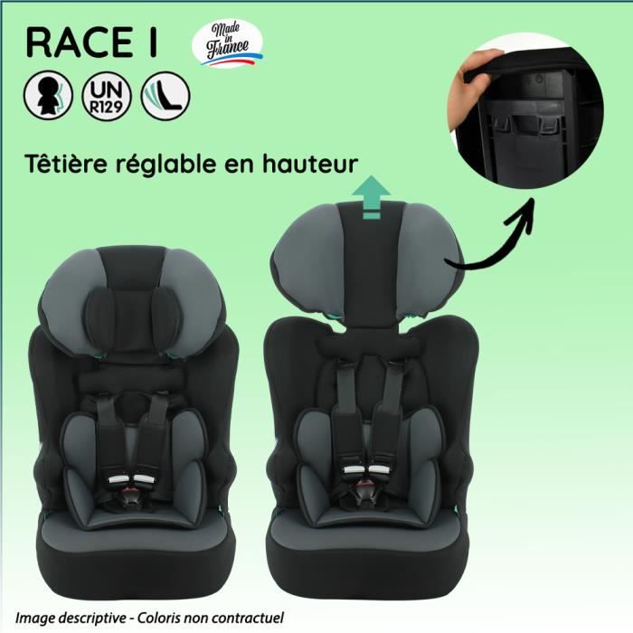 Siège auto ceinturé RACE I 76140 cm R129 iSize Nania De 3 à 10 ans