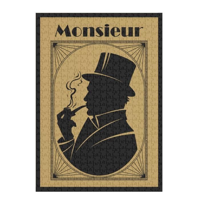 Bebeboutik Puzzle Classique Pi Ces Monsieur Homme Luxe Vintage Style