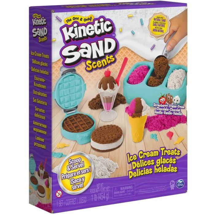 Coffret Délices Glacés Parfumés Kinetic Sand - 454g - Jouet 3 ans - KINETIC  SAND
