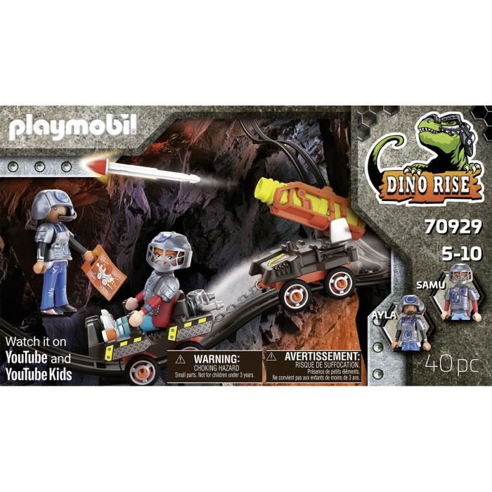 Bebeboutik Playmobil Dino Rise V Hicule De Tir Pour Dino Mine