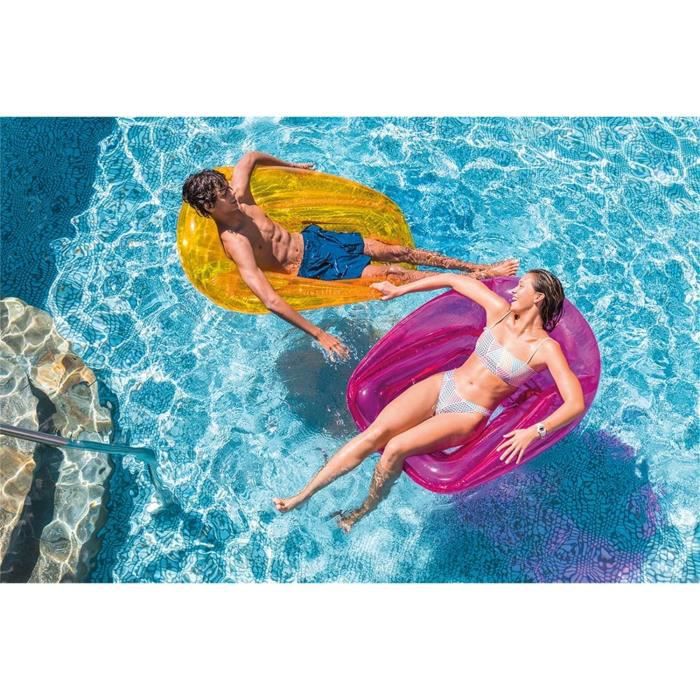 Fauteuil de piscine Lounge avec fond en maille Orange - Intex