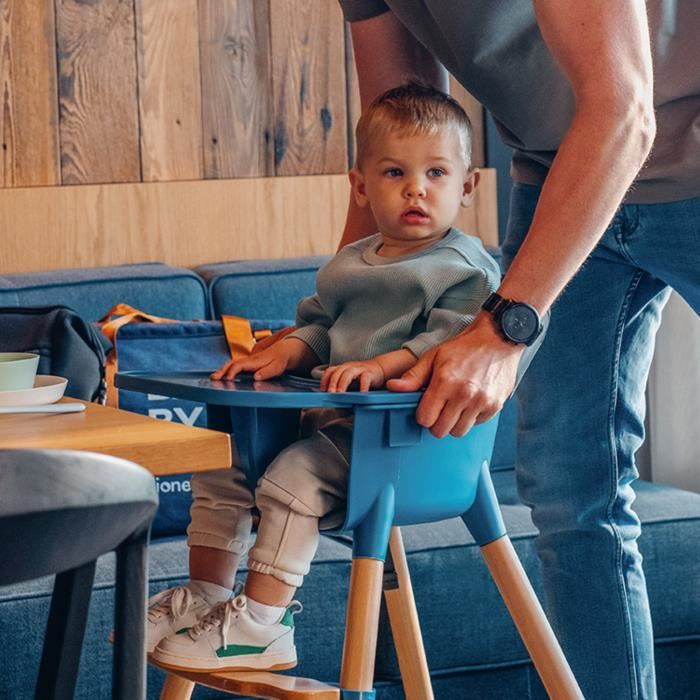 Siège de Table pour Bébé, Chaise Haute Bébé Portable avec Ceinture de  Sécurité Chaise Bébé de Table Chaise Haute Pliable pour Enfant avec Sac de  Transport (Bleu) : : Bébé et Puériculture