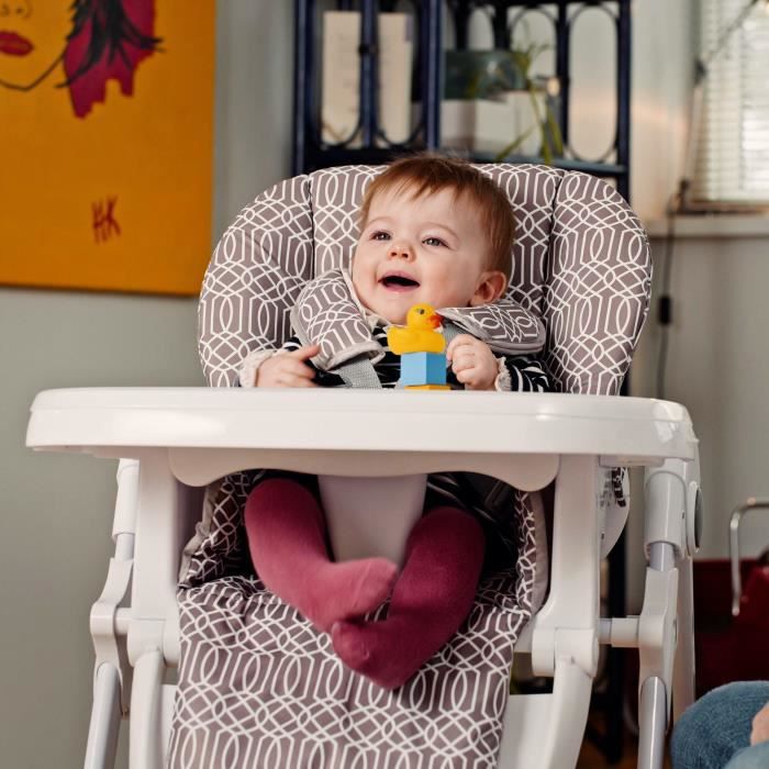 Chaise haute bébé - Confortable et pliable