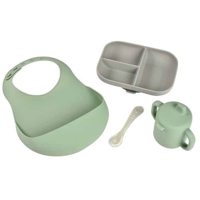 Autre accessoire repas bébé Beaba , Set de 3 couverts inox airy