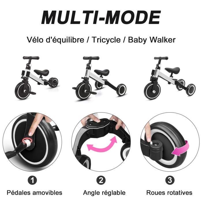 V lo Draisienne Tricycle volutif 3 en 1 pour Enfants MAGICFOX