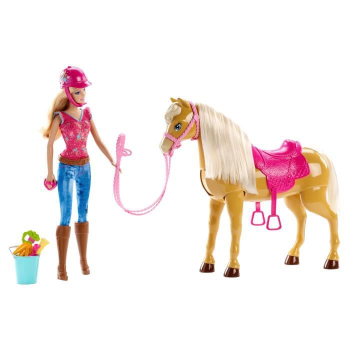 Barbie et son cheval, poupees