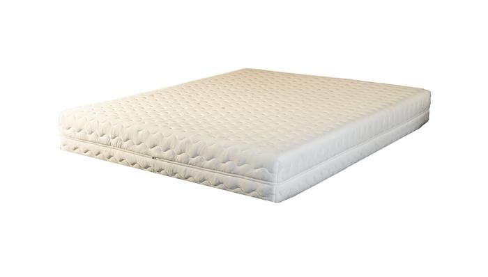 Matelas 90x190 + Sommier + pieds + Protège Matelas Mousse Poli