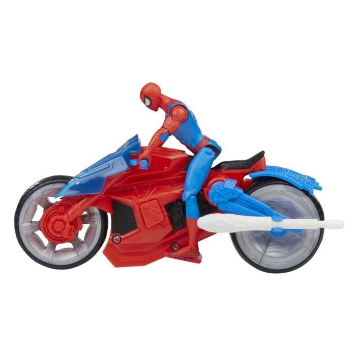 Jeu Figurine Spiderman Spidey Miles Morales Avec Moto Jouet pour Bébé