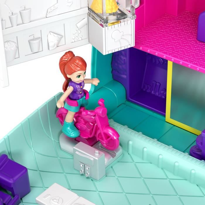 Polly Pocket Coffret Secret Shani dans l'espace avec mini-figurine - 3  Surprises - accessoires et autocollants