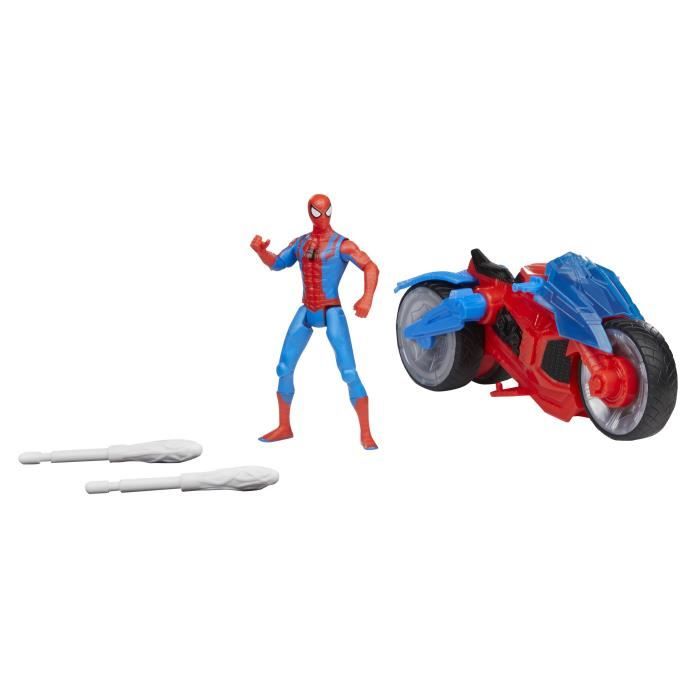 Jeu Figurine Spiderman Spidey Avec Moto Jouet pour Enfant