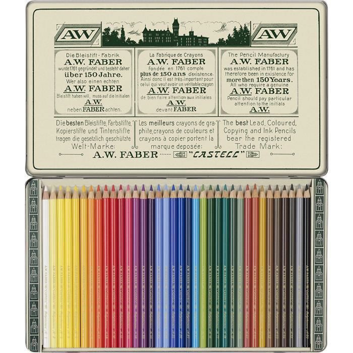 Pochette 60 crayons de couleur Faber-Castell