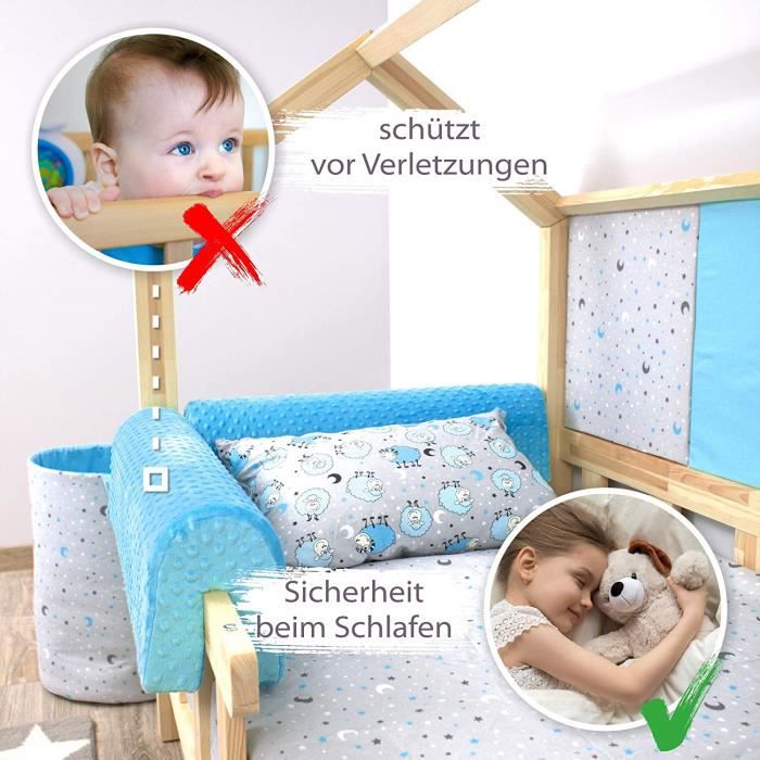 Achat Pekitas Barrière de protection en mousse pour lit pour bébés, enfants,  fabriquée