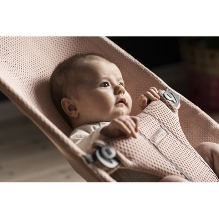 Babybjorn - Transat Bliss Rose poudré en coton, Matelassage